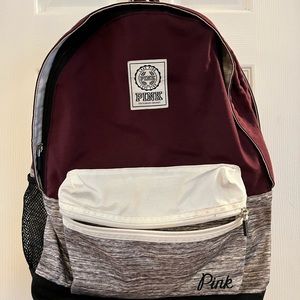 Womens VS pink backpack.